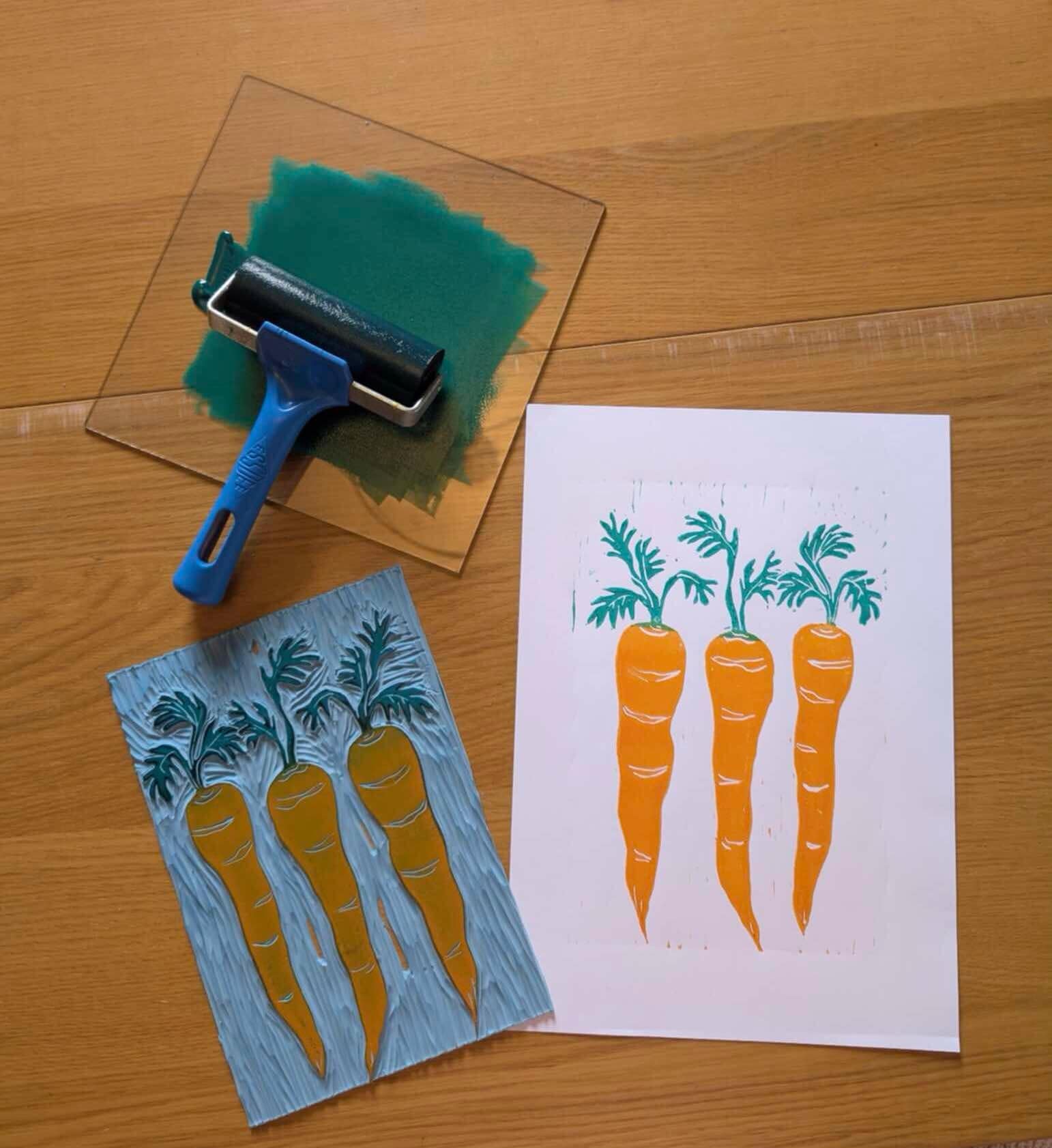 Line Printing Workshop: Carve Out Carrots
